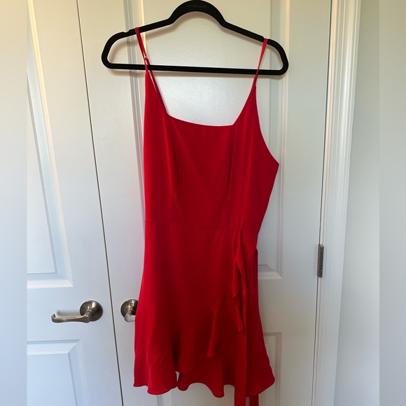 Red Dress with Side Bow - Picture 1 of 2